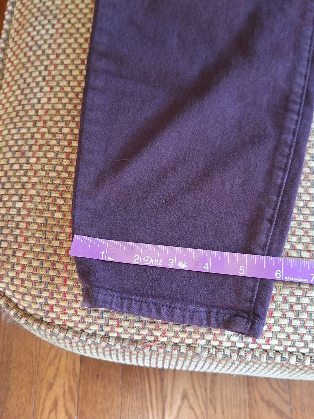 Kut from the Kloth Women's High Rise Ankle Skinny Jeans in Plum Eggplant - Picture 8 of 13